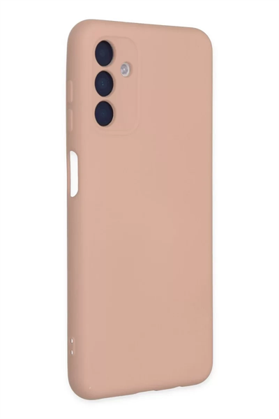 Samsung Galaxy A04S Kılıf Nano içi Kadife Silikon - Pudra