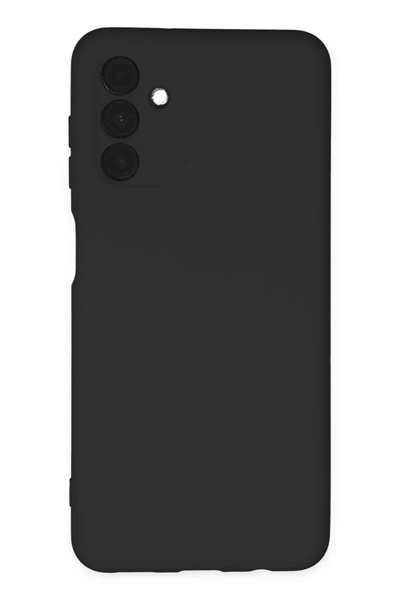 Samsung Galaxy A04S Kılıf Nano içi Kadife Silikon - Siyah