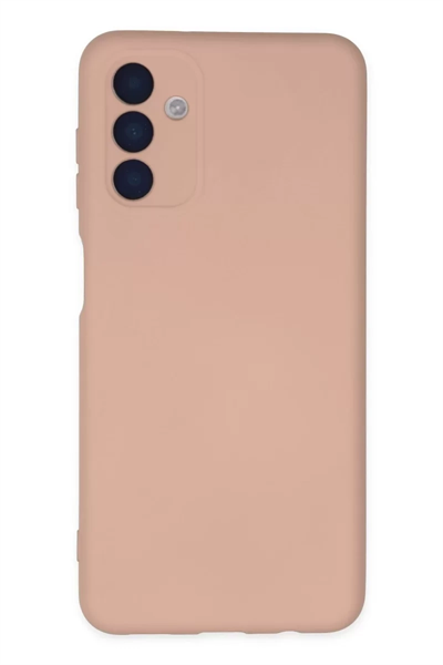 Samsung Galaxy A04S Kılıf Nano içi Kadife Silikon - Pudra
