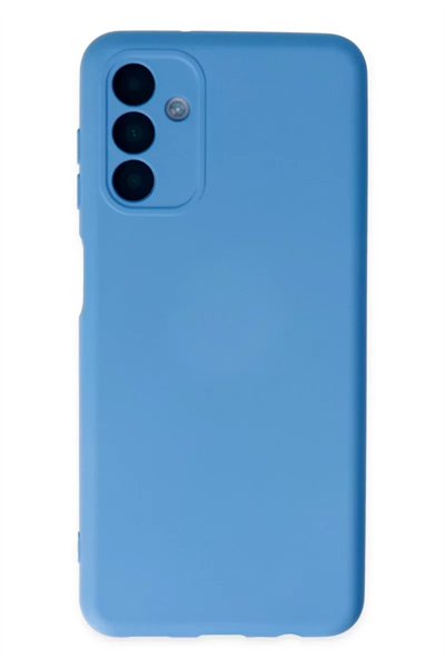 Samsung Galaxy A04S Kılıf Nano içi Kadife Silikon - Mavi