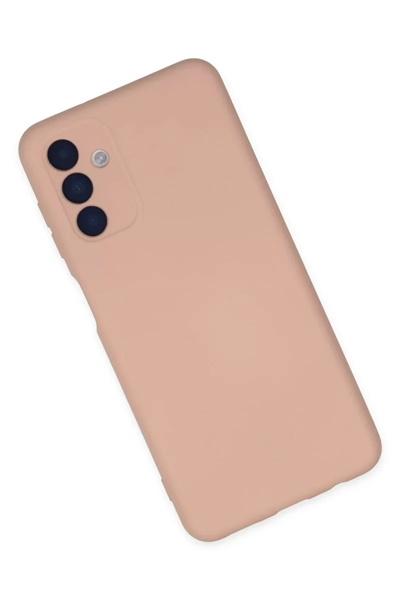 Samsung Galaxy A04S Kılıf Nano içi Kadife Silikon - Pudra