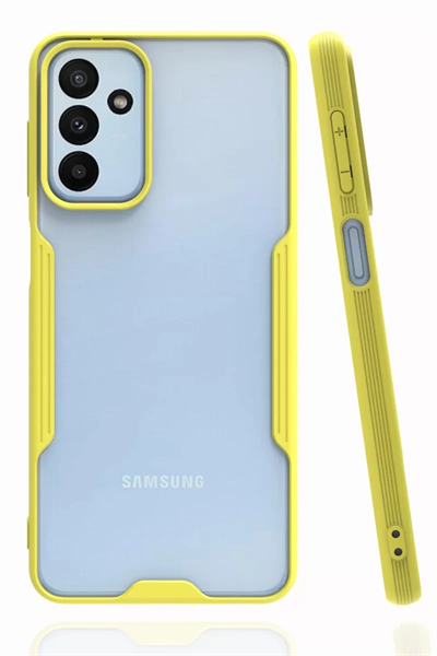 Samsung Galaxy A04S Kılıf Platin Silikon - Sarı