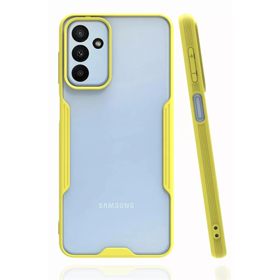 Samsung Galaxy A04S Kılıf Platin Silikon - Sarı
