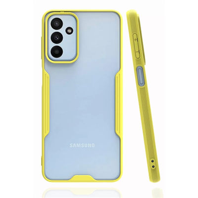 Samsung Galaxy A04S Kılıf Platin Silikon - Sarı