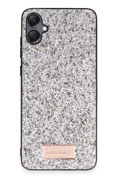 Samsung Galaxy A05 Bright Simli Kapak - Gümüş