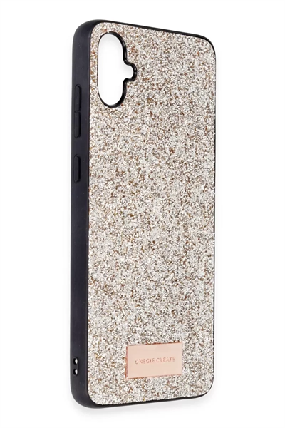 Samsung Galaxy A05 Bright Simli Kapak - Gold