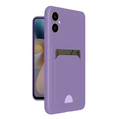 Samsung Galaxy A05 Kelvin Kartvizitli Silikon - Lila
