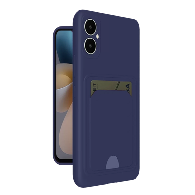 Samsung Galaxy A05 Kelvin Kartvizitli Silikon - Lacivert