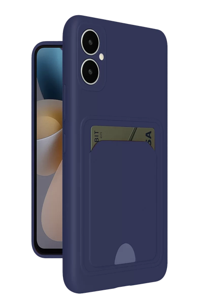Samsung Galaxy A05 Kelvin Kartvizitli Silikon - Lacivert
