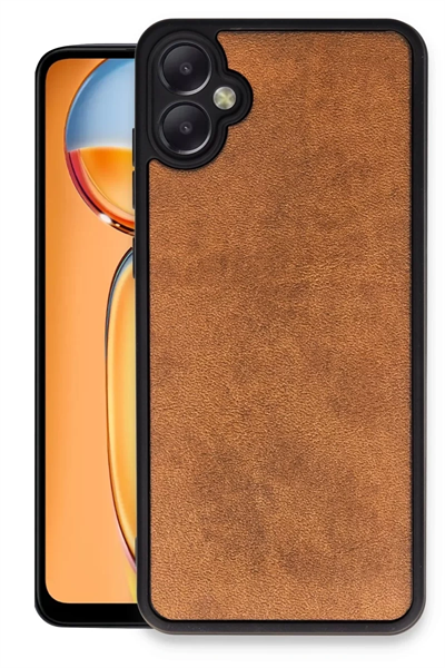 Samsung Galaxy A05 Kılıf Aras Deri Kapak - Taba