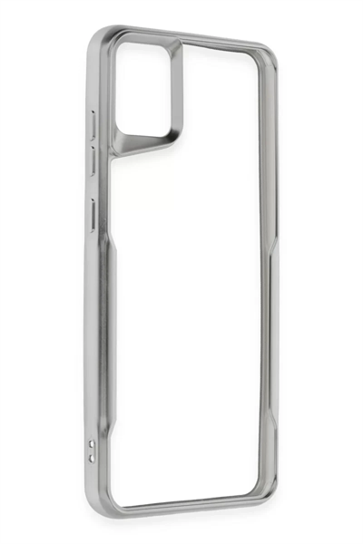 Samsung Galaxy A05 Kılıf Boyi Silikon Kapak - Gümüş