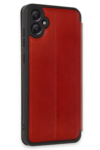 Samsung Galaxy A05 Kılıf Flip Cover - Kırmızı