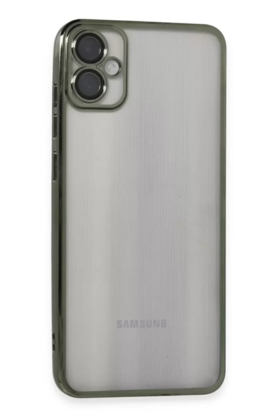 Samsung Galaxy A05 Kılıf Lensli Silikon - Yeşil