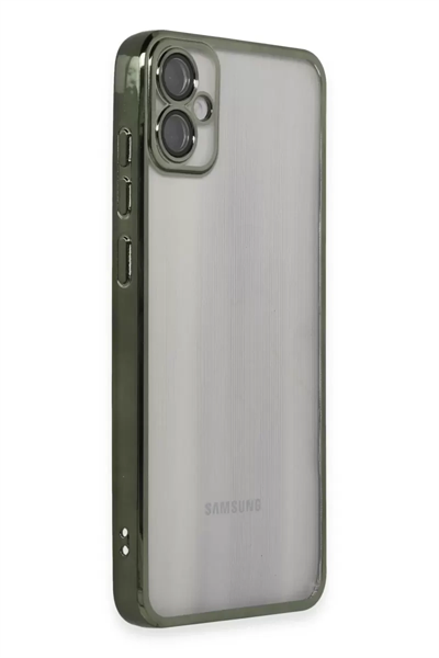 Samsung Galaxy A05 Kılıf Lensli Silikon - Yeşil