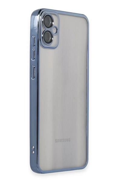 Samsung Galaxy A05 Kılıf Lensli Silikon - Lacivert