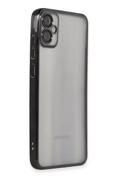 Samsung Galaxy A05 Kılıf Lensli Silikon - Siyah
