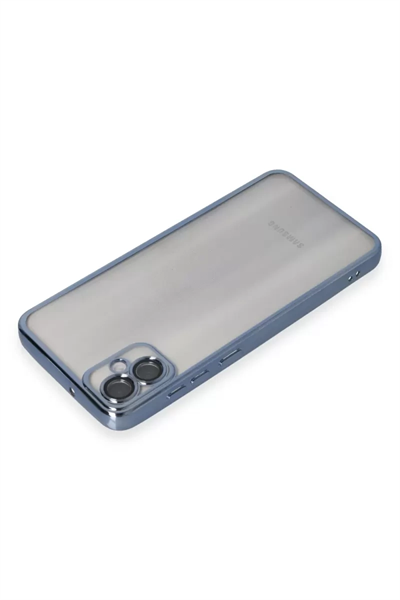 Samsung Galaxy A05 Kılıf Lensli Silikon - Lacivert
