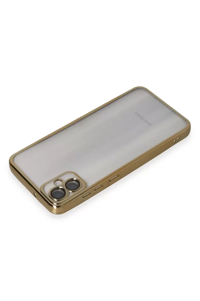 Samsung Galaxy A05 Kılıf Lensli Silikon - Gold