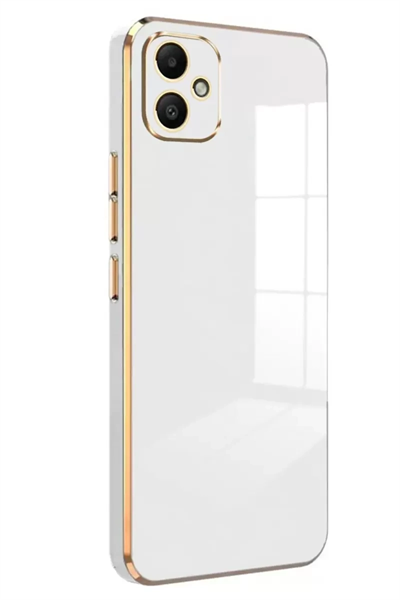 Samsung Galaxy A05 Kılıf Volet Silikon - Beyaz