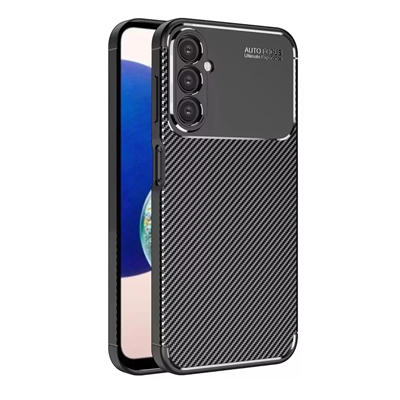 Samsung Galaxy A05S Kılıf Auto Focus Karbon Kapak - Siyah