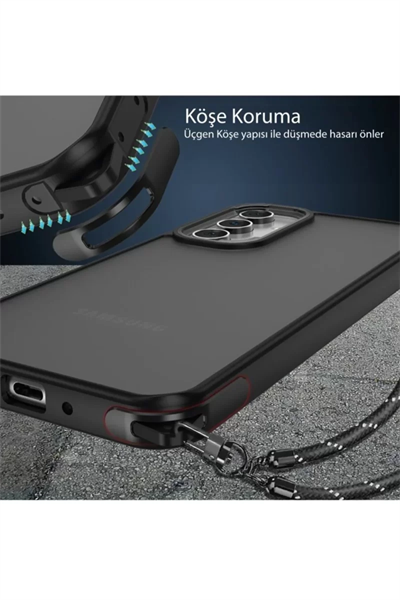 Samsung Galaxy A05S Kılıf Elegant Kapak - Pudra