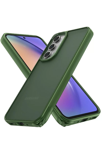 Samsung Galaxy A05S Kılıf Elegant Kapak - Yeşil