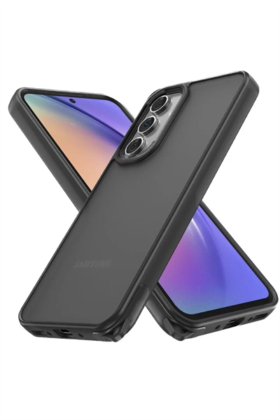 Samsung Galaxy A05S Kılıf Elegant Kapak - Siyah