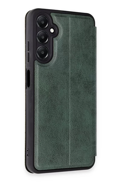 Samsung Galaxy A05S Kılıf Flip Cover - Koyu Yeşil