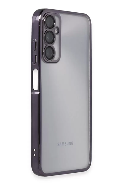 Samsung Galaxy A05S Kılıf Lensli Silikon - Mor