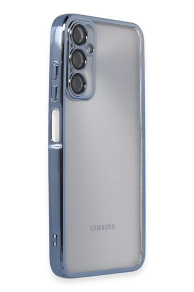 Samsung Galaxy A05S Kılıf Lensli Silikon - Açık Mavi
