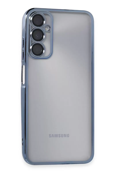 Samsung Galaxy A05S Kılıf Lensli Silikon - Açık Mavi
