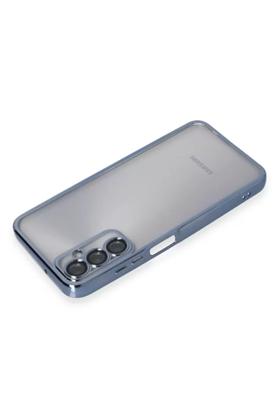 Samsung Galaxy A05S Kılıf Lensli Silikon - Açık Mavi