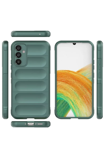 Samsung Galaxy A05S Kılıf Optimum Silikon - Koyu Yeşil