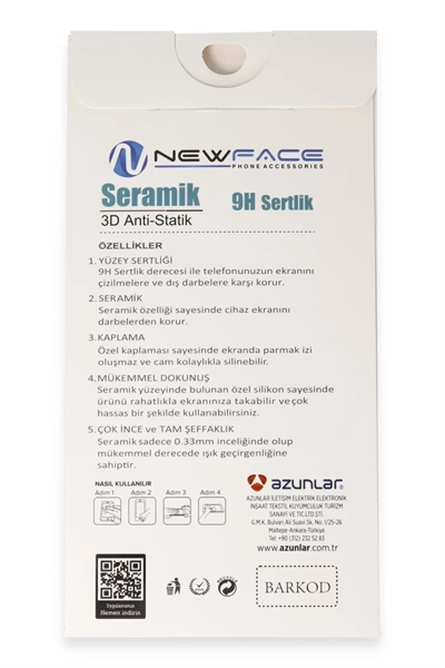 Samsung Galaxy A06 3D Antistatik Seramik Nano Ekran Koruyucu