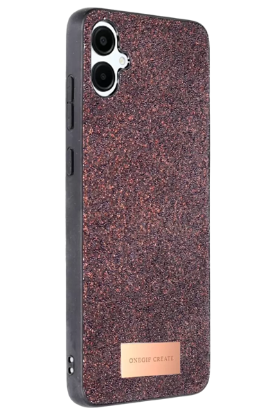 Samsung Galaxy A06 Bright Simli Kapak - Derin Mor