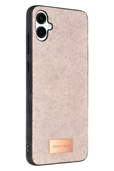 Samsung Galaxy A06 Bright Simli Kapak - Pembe