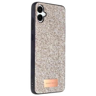 Samsung Galaxy A06 Bright Simli Kapak - Gold