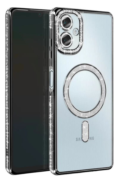 Samsung Galaxy A06 Joke Simli Magneticsafe Kılıf - Siyah