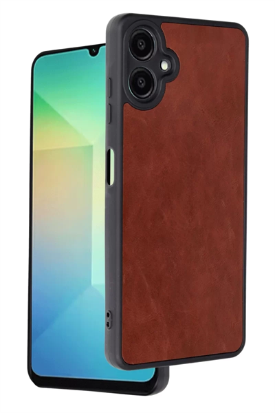 Samsung Galaxy A06 Kılıf Aras Deri Kapak - Bordo