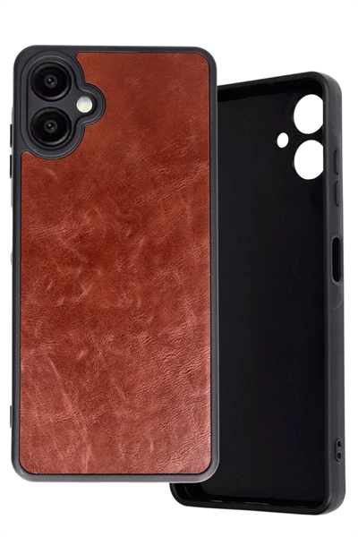 Samsung Galaxy A06 Kılıf Aras Deri Kapak - Bordo
