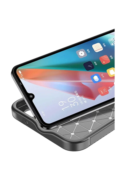 Samsung Galaxy A06 Kılıf Auto Focus Karbon Kapak - Gri