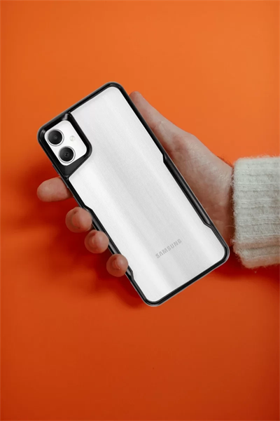 Samsung Galaxy A06 Kılıf Boyi Silikon Kapak - Titan Gri