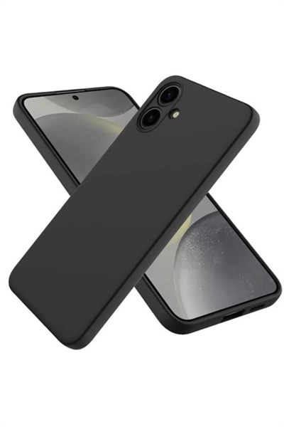 Samsung Galaxy A06 Kılıf First Silikon - Siyah