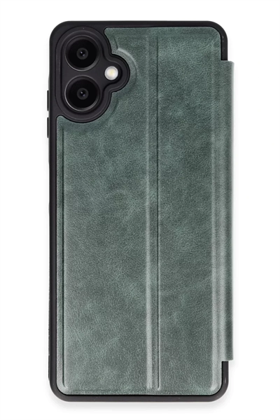Samsung Galaxy A06 Kılıf Flip Cover - Koyu Yeşil
