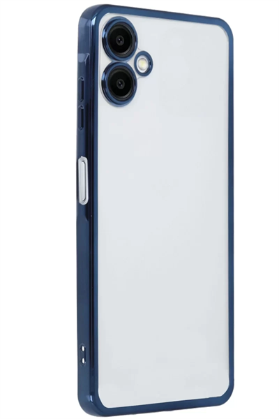 Samsung Galaxy A06 Kılıf Lensli Silikon - Lacivert
