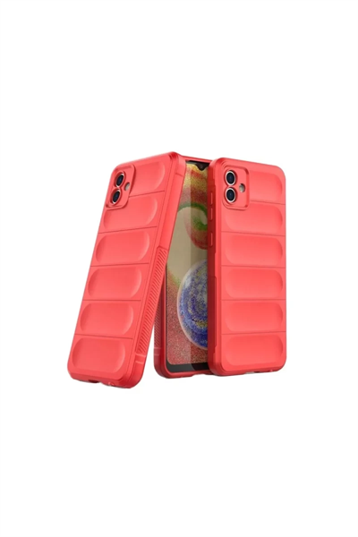 Samsung Galaxy A06 Kılıf Optimum Silikon - Kırmızı