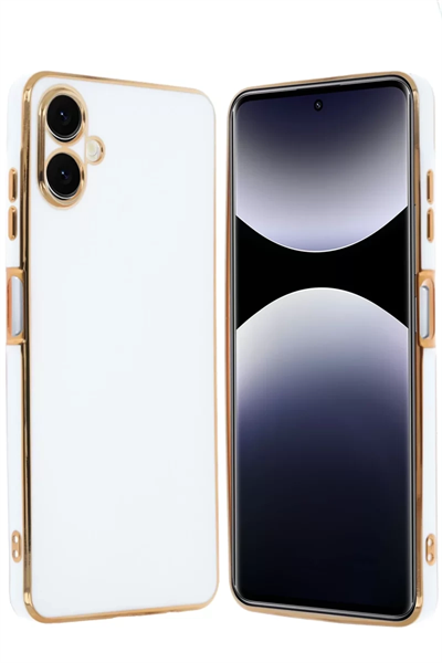 Samsung Galaxy A06 Kılıf Volet Silikon - Beyaz