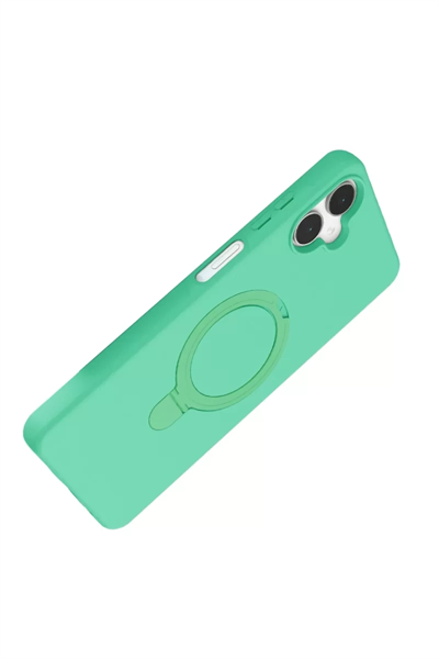 Samsung Galaxy A06 Regal Magsafe Standlı Kapak - Yeşil