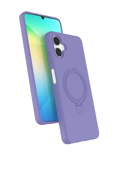 Samsung Galaxy A06 Regal Magsafe Standlı Kapak - Lila