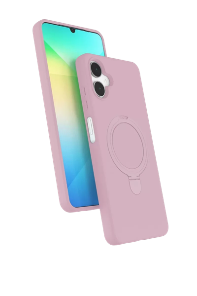 Samsung Galaxy A06 Regal Magsafe Standlı Kapak - Açık Pembe